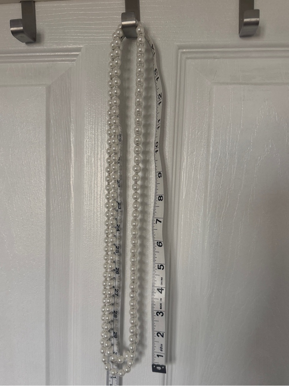 Super Long Classic Faux Pearl Necklace